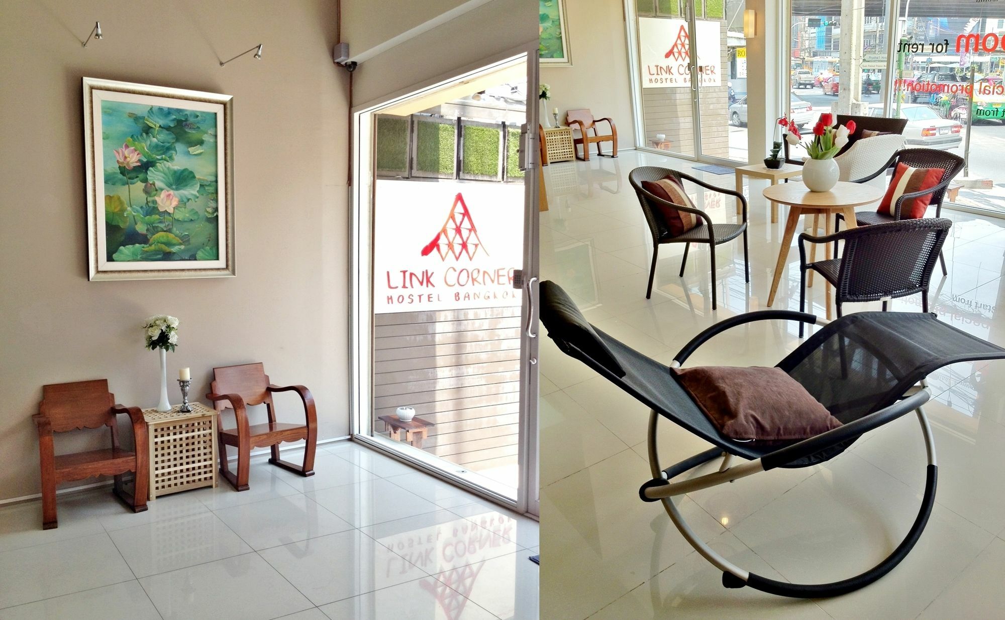 Link Corner Hostel Bangkok Bagian luar foto