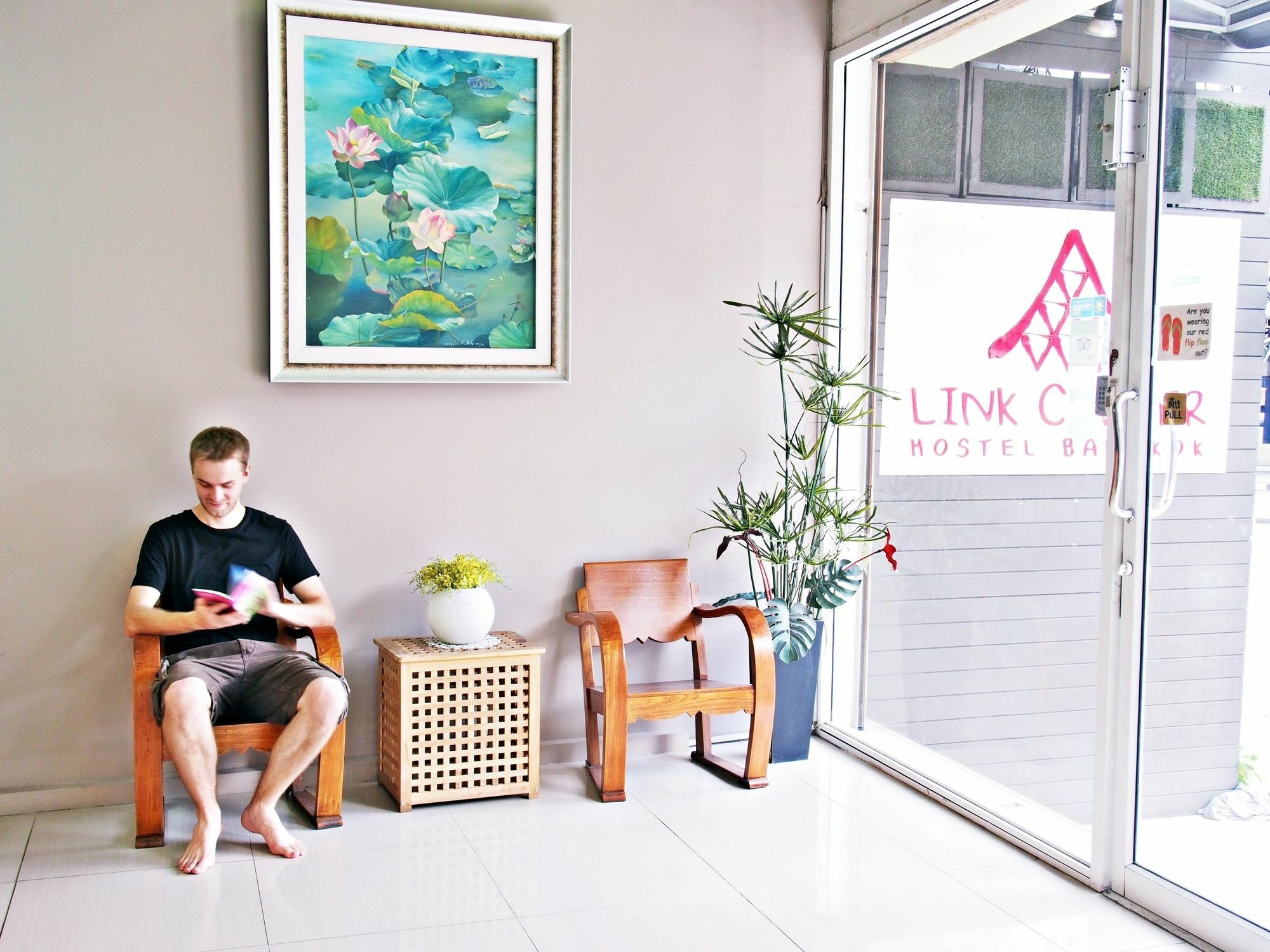 Link Corner Hostel Bangkok Bagian luar foto