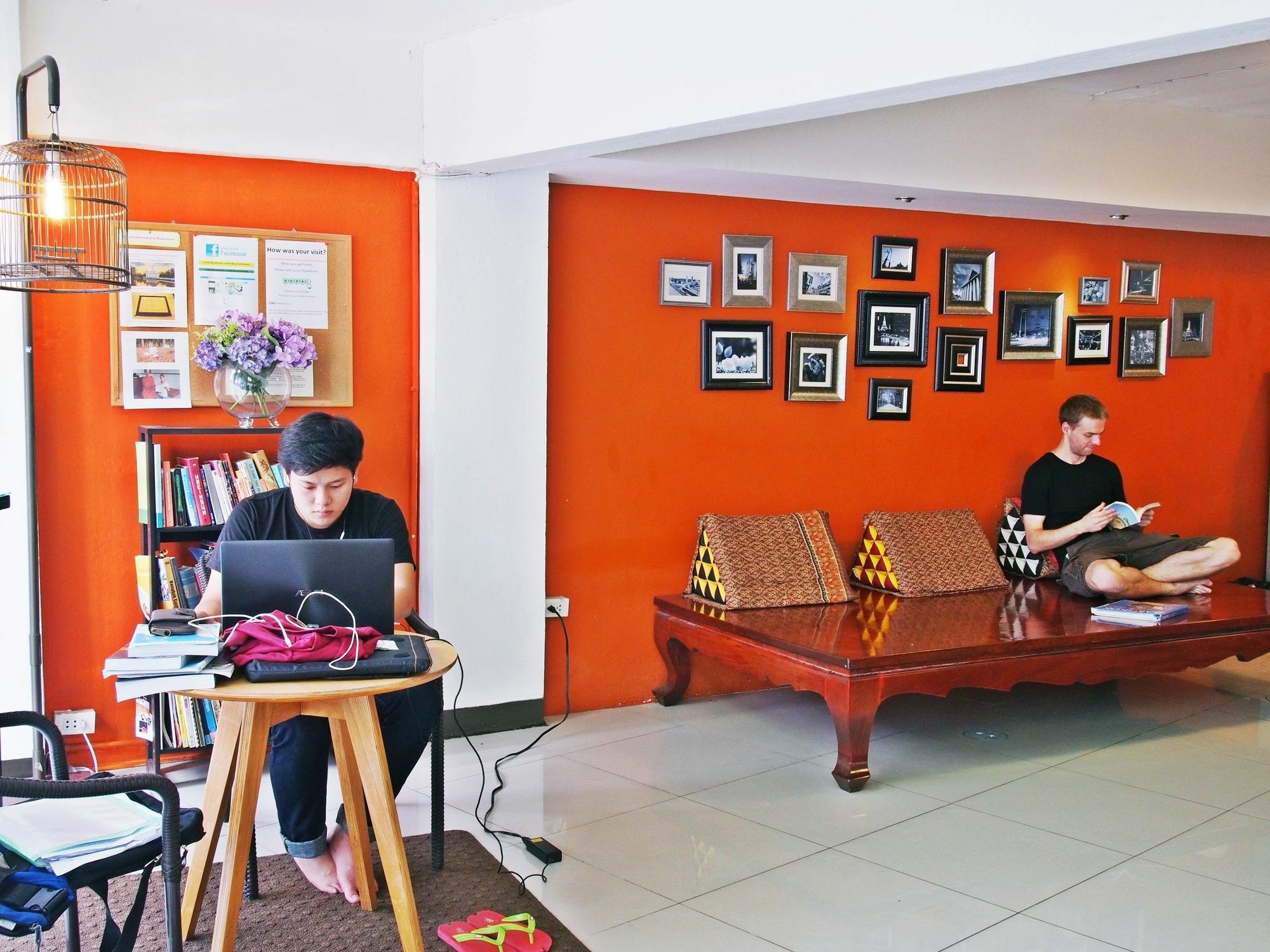 Link Corner Hostel Bangkok Bagian luar foto